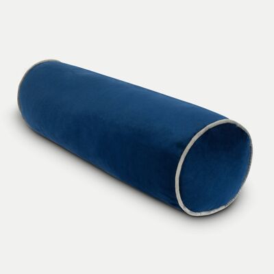 Royal Blue Velvet Bolster Cushion
