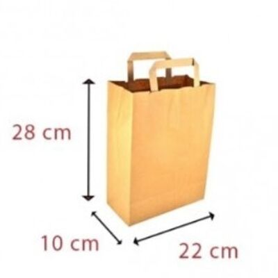 Brown kraft paper shopping bag Size 1