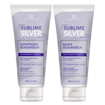 SUBLIME SILVER - Duo - Shampooing 200 ml + Baume 200 ml 1