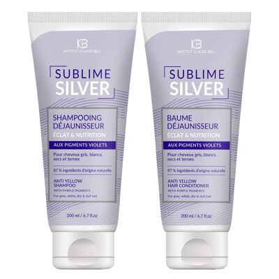 SUBLIME SILVER - Duo - Shampooing 200 ml + Baume 200 ml