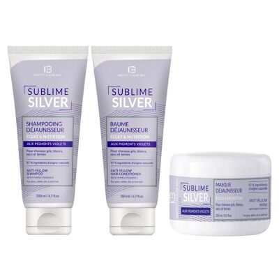 SUBLIME SILVER - Routine - Shampooing 200 ml + Baume 200 ml + Masque 250 ml