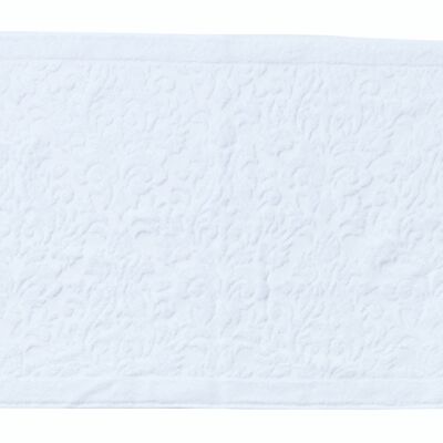 Tapis de bain PROVENCE ORNAMENTS 50x70cm Blanc Brillant