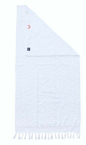 Serviette de douche PROVENCE ORNAMENTS 70x140cm Bright White 1