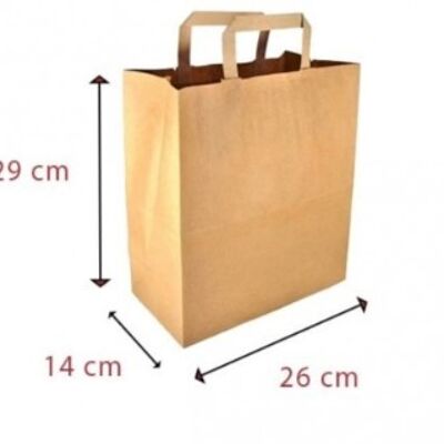 Brown kraft paper tote bag Size 2