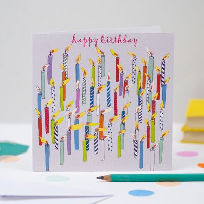 'Candles' Birthday Card