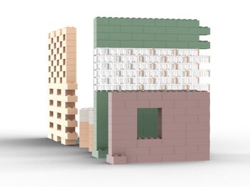 Brick-It brique 8 plots 37,5 cm Celadon 6