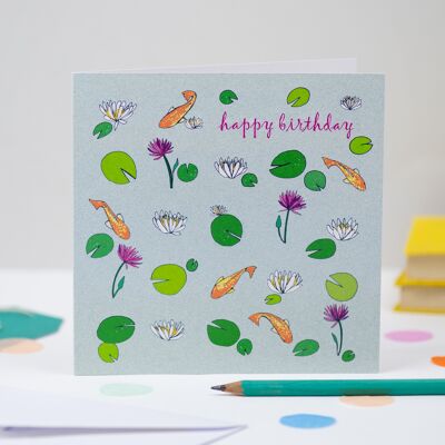 'Lily Pads' Birthday Card