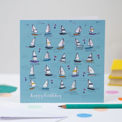 'Sailing' Birthday Card