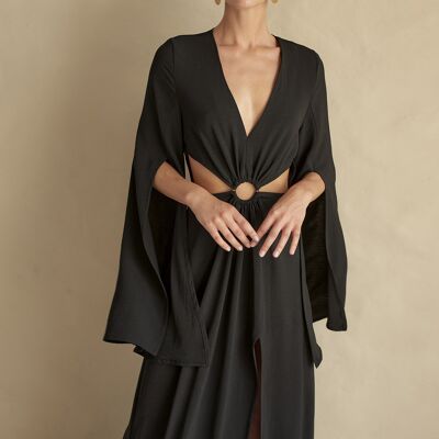 Robe longue Athéna noir