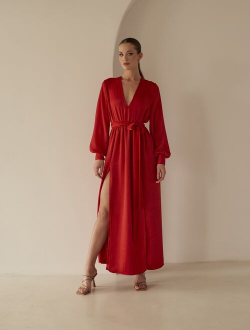 Aphrodité Maxi Dress red