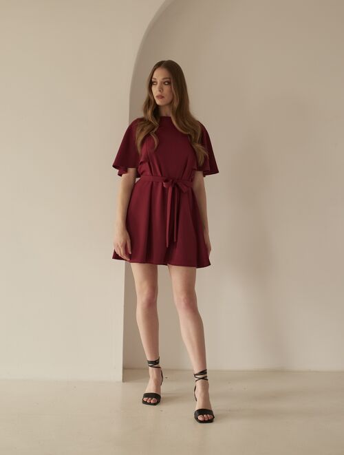 Stella Dress burgundy