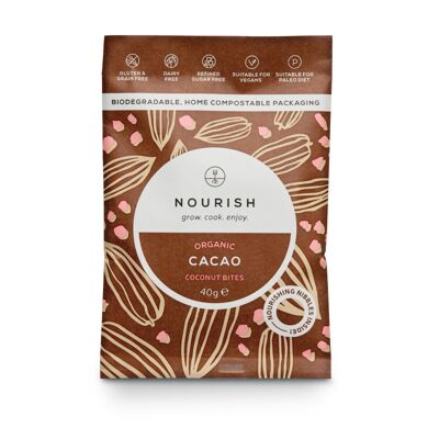 Organic Cacao Coconut Bites  (40g x 10) BITE001