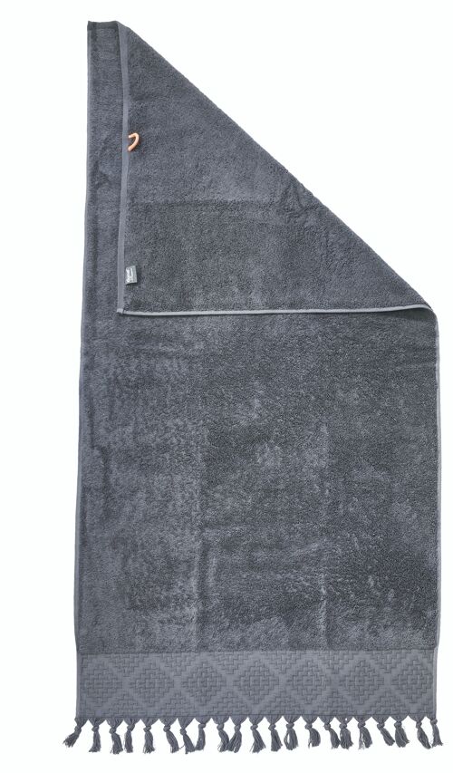 PROVENCE BOHÉME Duschtuch 70x140cm Anthracite