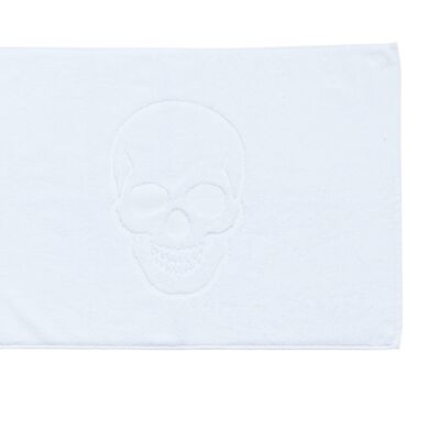 Alfombra de baño STYLE SKULL 50x70cm Blanco Brillante