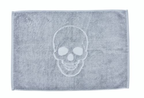 STYLE SKULL Badvorleger 50x70cm Silver