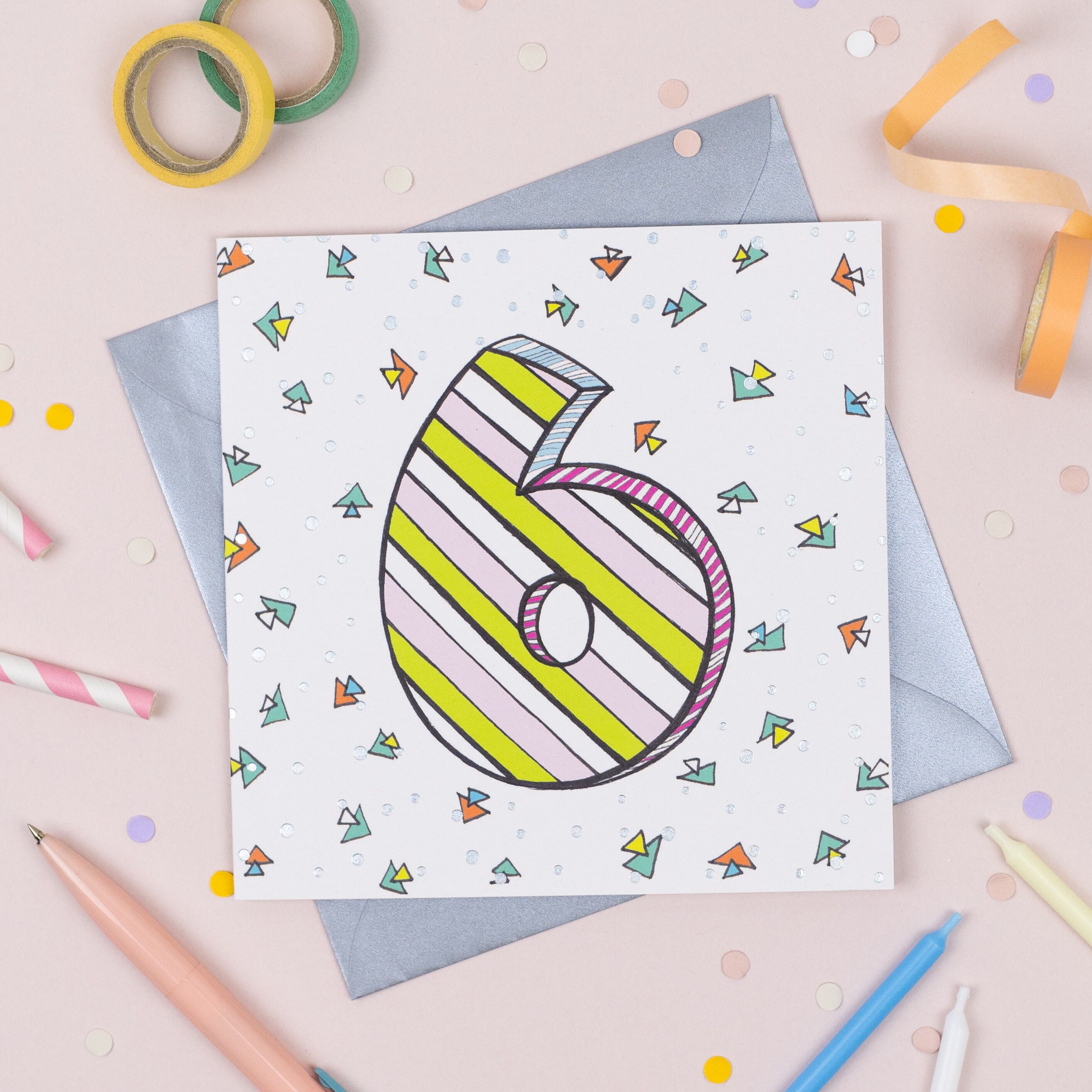 Biglietto di compleanno "6°".