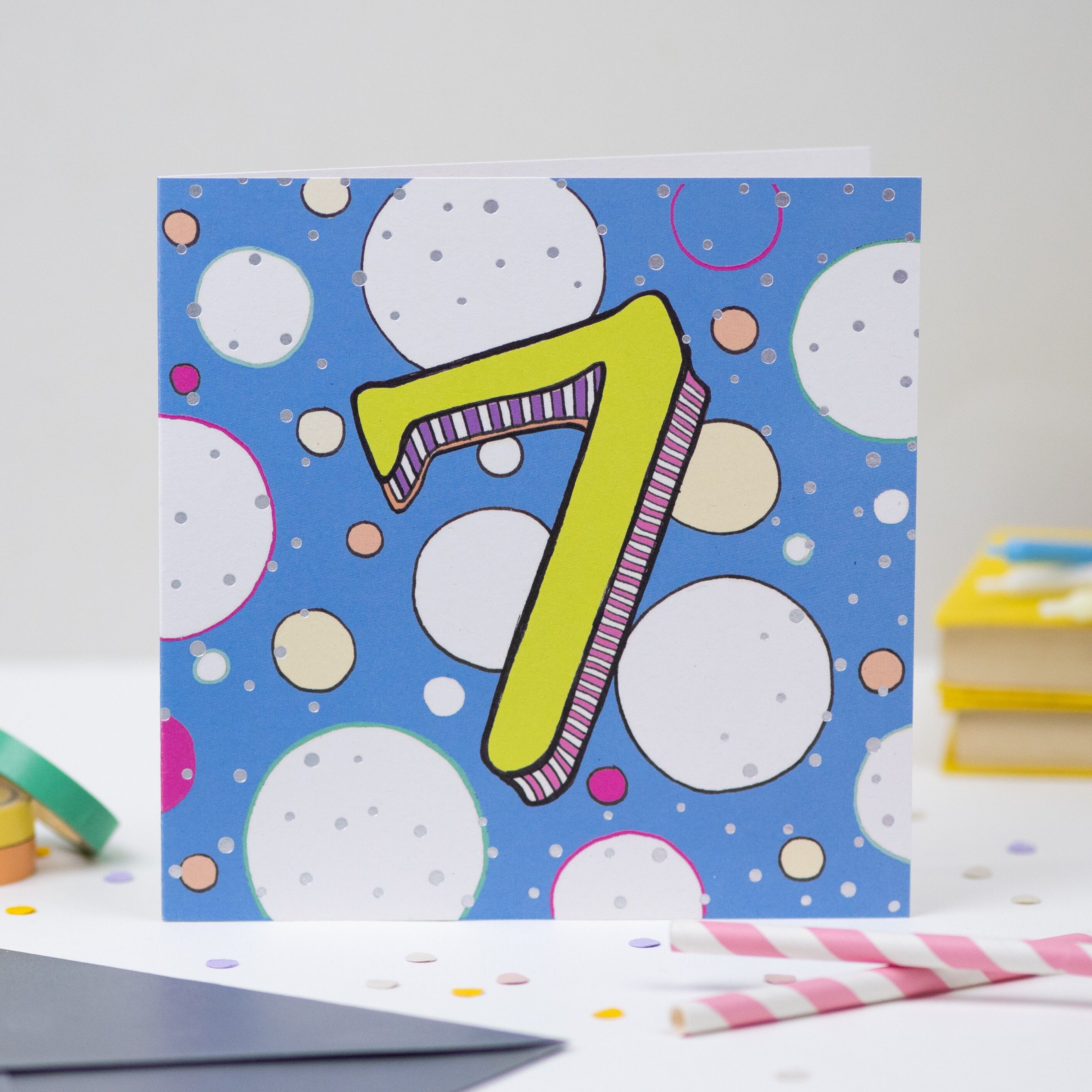 Biglietto di auguri per il 7° compleanno