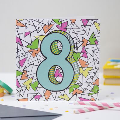 Tarjeta de cumpleaños '8vo'