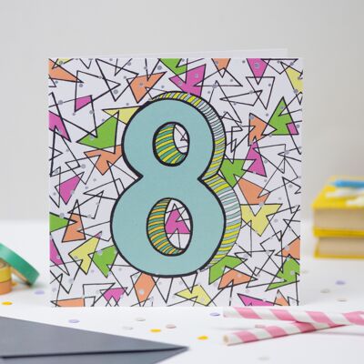 '8th' Birthday Card
