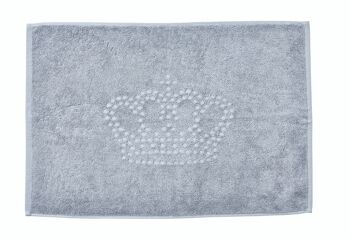 Tapis de salle de bain STYLE CROWN 50x70cm Argent 1