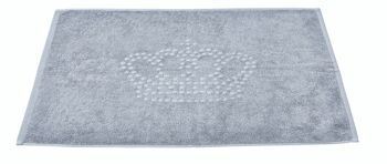 Tapis de salle de bain STYLE CROWN 50x70cm Argent 2