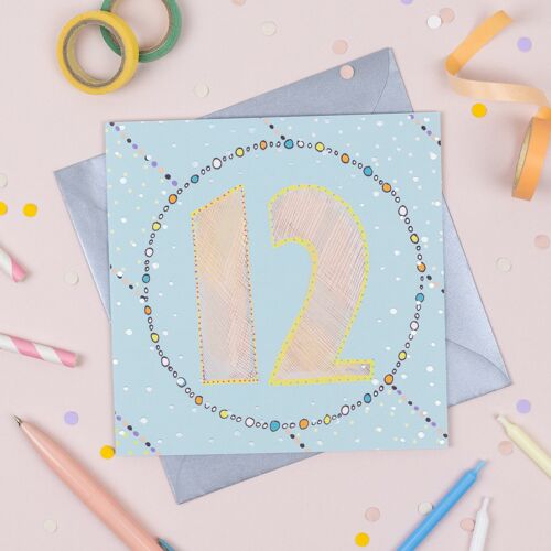'12th' Birthday Card