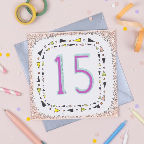 '15th' Birthday Card