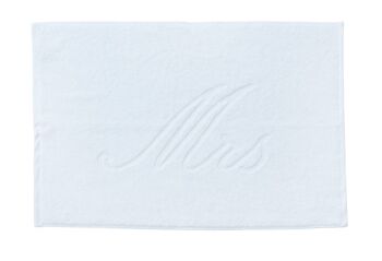 Tapis de salle de bain STYLE MRS 50x70cm Blanc brillant 1