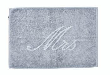 Tapis de salle de bain STYLE MRS 50x70cm Argent 1