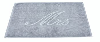 Tapis de salle de bain STYLE MRS 50x70cm Argent 2