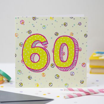 Carte d'anniversaire '60e' 2