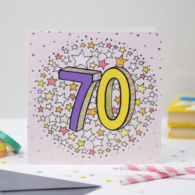 '70th' Birthday Card