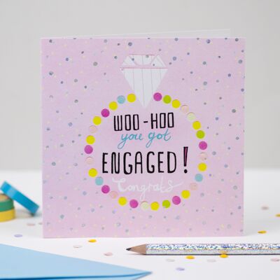 'Woohoo!' Engagement Card
