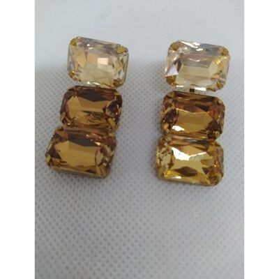 Pendientes colgantes con cristales