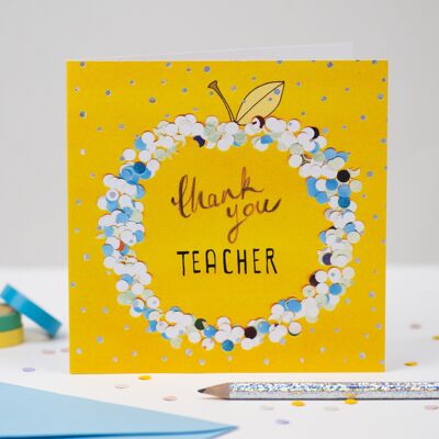 'Thank You Teacher' Greeting Card