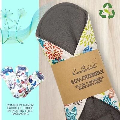 CocoBabbit Reusable Sanitary Pads 3 Pack