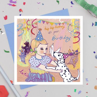 Carte d'anniversaire « Let's Dance »