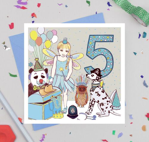 'Five' Birthday Card