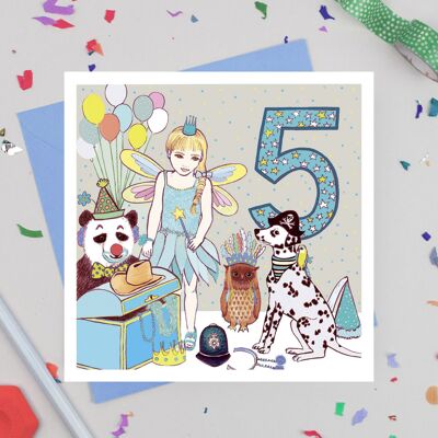 'Five' Birthday Card