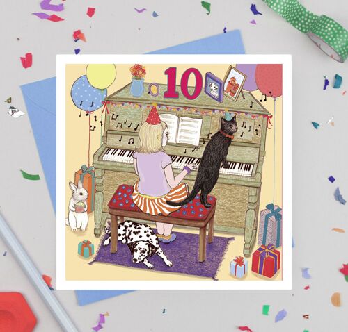'Ten' Birthday Card