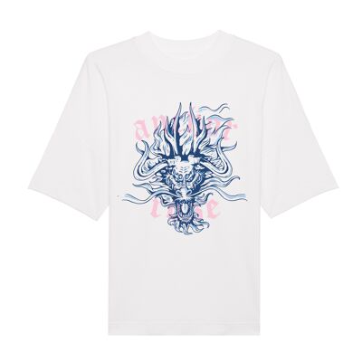 Draco White Oversized Organic T-Shirt