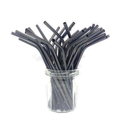 Cannucce in Acciaio Inox - Bulk Bent 100 pz: Nero