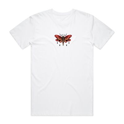 Death Moth T-Shirt Front White