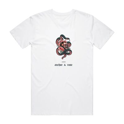 Peony-Skull White T-Shirt