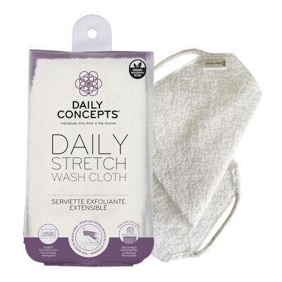 Daily Stretch Wash Cloth reusable packaging