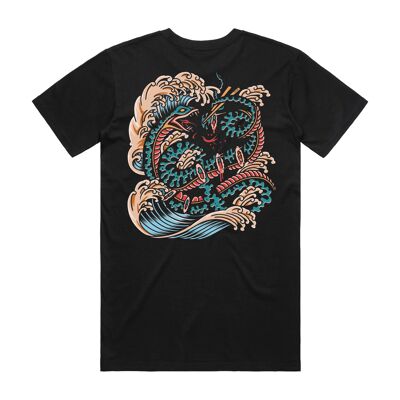 Snake Sushi Black T-Shirt