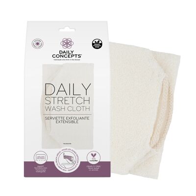 Daily Stretch Wash Cloth carton packaging