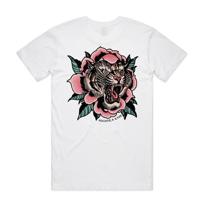 Tiger Rose White T-Shirt