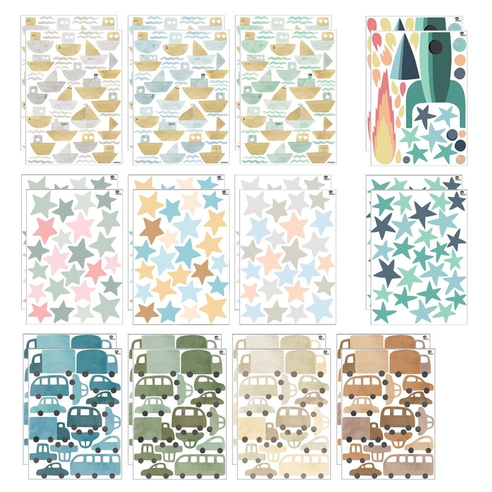 Pack adhésif décoratif couleur 24 packs