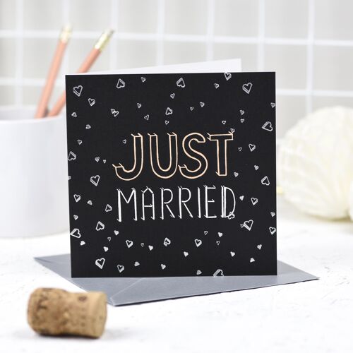 'Just Married' Greeting Card